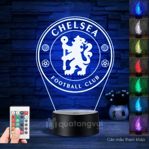 Đèn mica khắc hình logo CLB bóng đá Chelsea